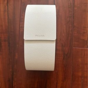 PRADA White Sunglasses Case
